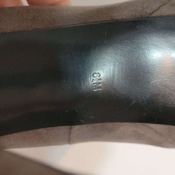 GUESS gray suede platform heels with ankle strap, size 6.5 - Picture 4 of 15